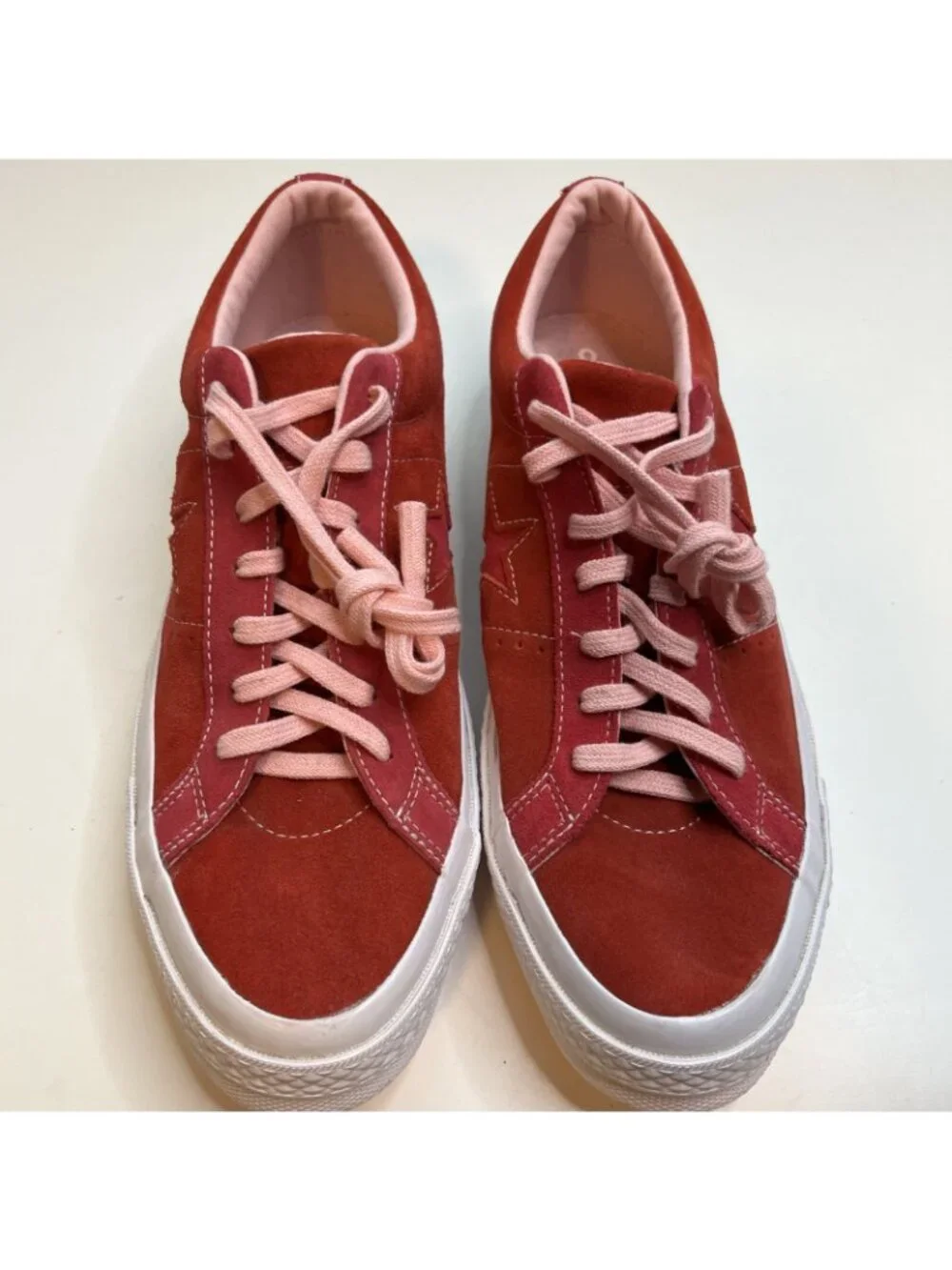 Converse One Star Ox Plimsoll Suede Low Top Sneaker Mens 12 Enamel Red New